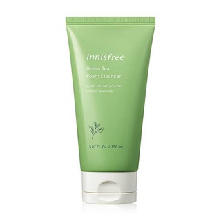 Innisfree green tea foam cleanser 150ml. No Box โฟมล้างหน้าเนื้อเนียนนุ่ม ตัวหิ้ว ไม่มีกล่อง