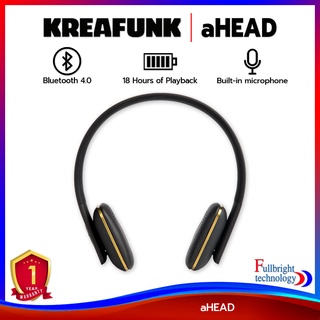 KREAFUNK aHEAD หูฟังไร้สาย มีไมโครโฟนในตัว ใช้งานได้นานถึง 18 ชม.ต่อการชาร์จ รับประกันศูนย์ไทย 1 ปี