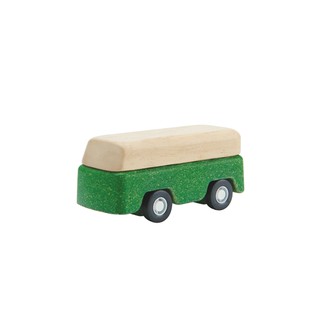 PlanToys 6284 Green Bus ของเล่น รถบัสสีเขียว  ของเล่นเสริมพัฒนาการ ของเล่นไม้ ของเล่นสำหรับเด็กอายุ 3 ขวบขึ้นไป