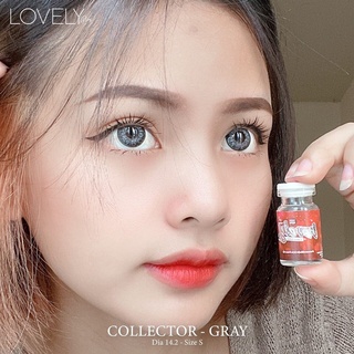 COLLECTOR GRAY คอนแทคเลนส์ คอนแทคเลนส์แฟชั่น บิ๊กอาย Lovely plus ลาย COLLECTOR GRAY เลนส์นิ่มสุดๆ ใส่สบายตาทั้งวัน