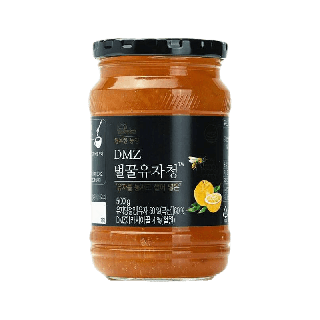 dmz honey citron tea ชาส้มยูสุผสมน้ำผึ้งเกาหลี ชาผลไม้จากเกาหลี ชาส้มเพื่อสุขภาพ 500g 벌꿀 유자 청