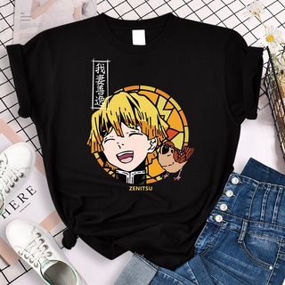 【พร้อมส่ง】เสื้อยืด พิมพ์ลายการ์ตูนอนิเมะ Demon Slayer Kimetsu No Yaiba สไตล์ญี่ปุ่น สําหรับผู้ชาย และผู้หญิงสามารถปรับแต