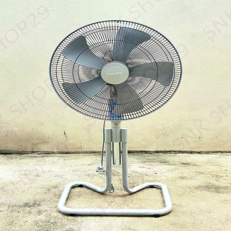 พัดลมอุตสาหกรรม 18 นิ้ว [แบบ ขากบ] ยี่ห้อ Naruto ใช้งานดี ทนทาน ผลิตในประเทศไทย พัดลมนารูโตะ