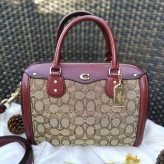 Coach F38112 หมอนผ้า+หนัง ของแท้ 100%