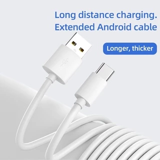 คลังสินค้าพร้อม1M 2M 3M 5M 8M 10M ยาว USB Type C สายชาร์จ USB C สายชาร์จข้อมูลสําหรับ Type C โทรศัพท์กล้อง