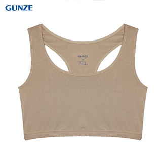 GUNZE TOP BRA หลังสปอร์ต รุ่น NH1647 (NH4708) สีเบจ Top Bra ไม่มีฟองน้ำ
