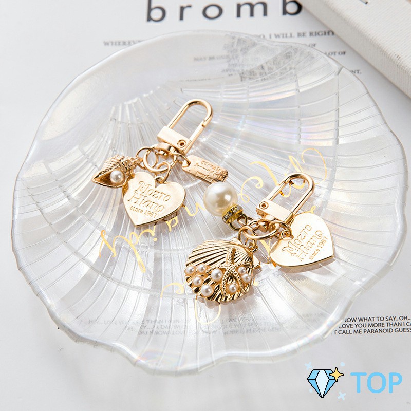 พวงกุญแจรูปทรงหัวใจประดับกระเป๋า พวงกุญแจสวยๆ beautiful keychain