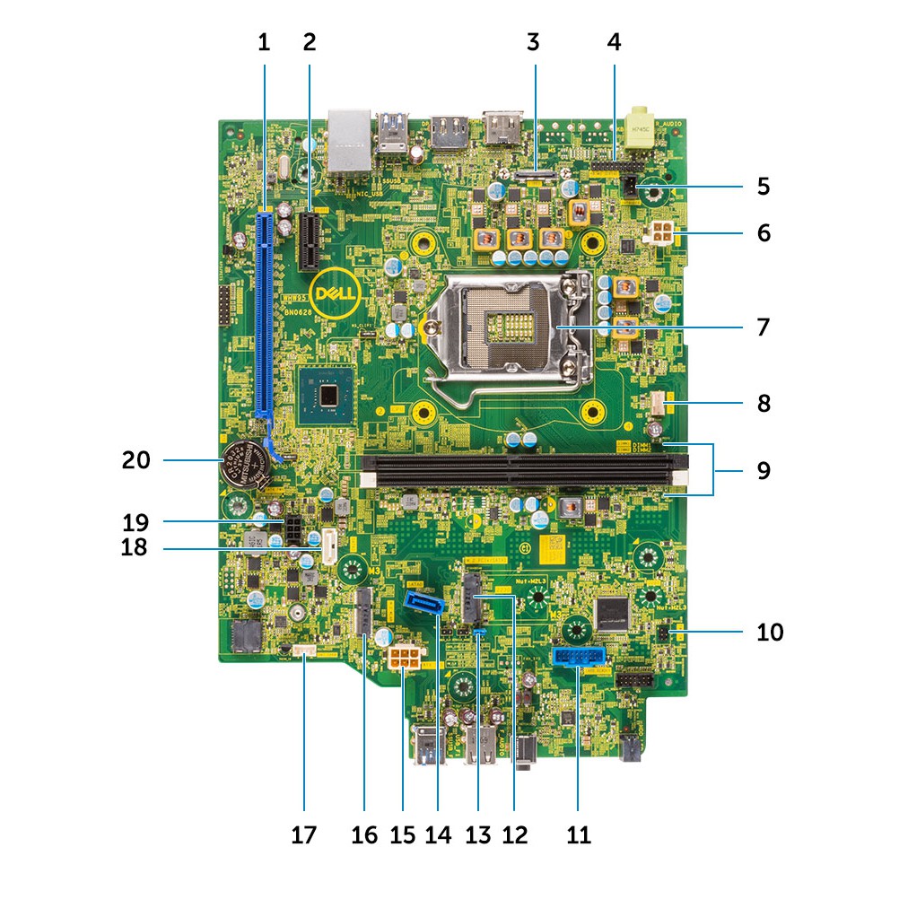 เมนบอร์ด dell optiplex 3060 sff ซ็อกเก็ต 1151 4Y8V0