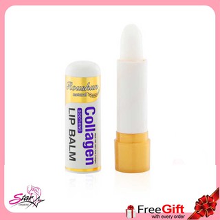 ROUSHUNnatural collagen soothing lip balm ลิปแก้ปากดำ คล้ำ บำรุงปาก (แบ่งขาย 1 แท่ง )