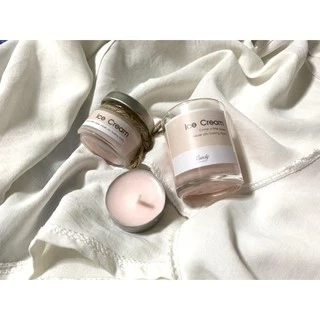 (❤️TZ7Z5G ลดทันที 40.-)เทียนหอม กลิ่นไอศครีม - Soy Candle ice-cream เทียนหอมอโรม่า เทียนหอมไขถั่วเหลือง ของขวัญ
