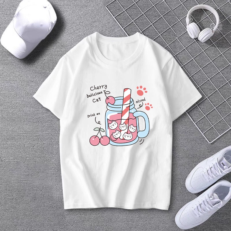เสื้อยืดคอกลม New Collection ลายเเฟชั่นสุดเท่ห์ T-744