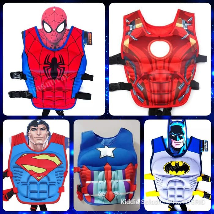 เสื้อกั๊กสูท Puddle Jumper/Childrens Float Superhero Motif Ok