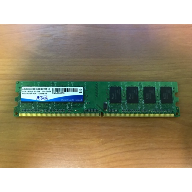 RAM DDR2 800 2GB ADATA 16 Chips