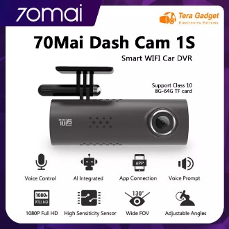 [ศูนย์ไทย] [Global version] 70mai Dash Cam 1S English Car Camera กล้องติดรถยนต์ พร้อม WIFI สั่งการด้วยเสียง Voice Comman