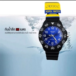 นาฬิกาข้อมือ Aopol แท้ กันน้ำได้100% (เข็มมีพลายน้ำ) ระบบควอตซ์ ใส่ได้ทั้งชายและหญิง รุ่นA-121