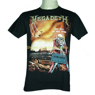 Megadeth เสื้อวง เมกาเดธ เสื้อวินเทจ เสื้อยืดไซส์ยุโรป SPX655