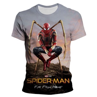 2021 New Summer Spider-Man Printed 3D T-shirt Men Women Summer Cool Spiderman Tee Tops Streetwear T Shirt