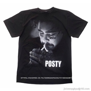 CZH แมนมาก เก๋สุดๆ เสื้อยืด Postmalone เสื้อวง post malone oversize SML