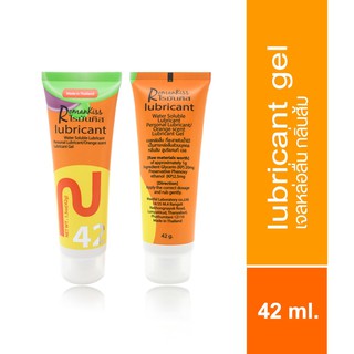 Roman Kiss เจลหล่อลื่น สูตรน้ำแห้งช้า ลื่นนาน กลิ่นส้ม  ขนาด 42  ml. (Orange)