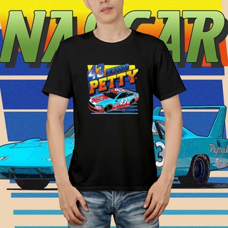 แขนสั้นcrew neckNascar เสื้อยืด ลาย STP Richard Petty 43 Darlington Raceway สีดํา น้ําเงิน ขาว คุณภาพพรีเมี่ยม S