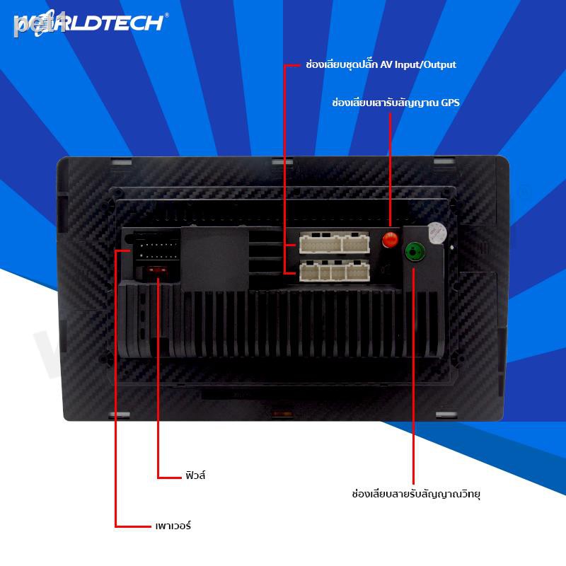 ถูกที่สุด !! Worldtech WTDDN9ANDNEW Android Car Audio System 9inch