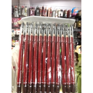 ดินสอเขียนคิ้ว พร้องหัวกลเหลา ยกแพ็ค 170฿ 12ด้าม มีสีเดียว #น้ำตาลแดง