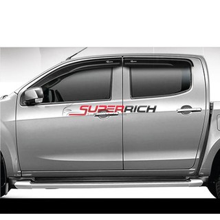 คิ้วกันสาดประตู (Weather Guard) (อะคริลิคชาดำ) / D-MAX 2011 (4 DRS) D3