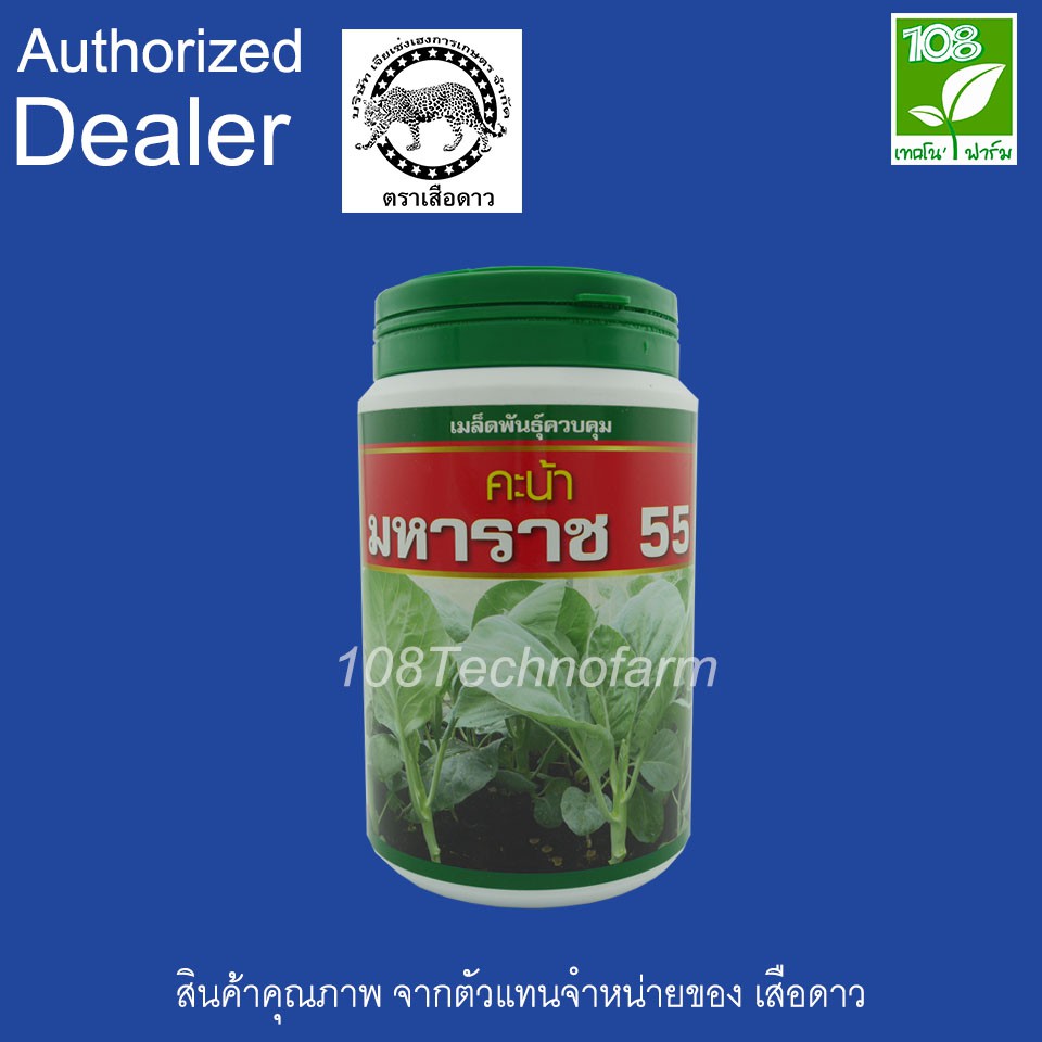 เมล็ดพันธุ์ คะน้ามหาราช 55 ตรา เสือดาว ( 100 กรัม ) ( 500 กรัม )