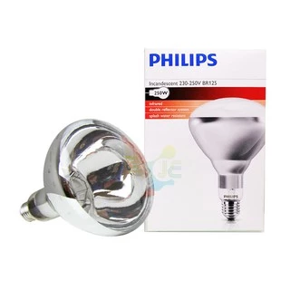 PHILIPS หลอดอุ่นอาหาร หลอดอินฟาเรด สีใส 250W E27 BR125