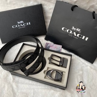 🔥SET เข็มขัด Coach 2หัว สำหรับผู้ชาย OUTLET100%