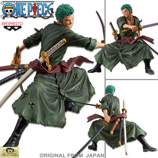 Model Figure งานแท้ Original ฟิกเกอร์ โมเดล แมวทอง Banpresto One Piece วันพีซ วันพีช Roronoa Zoro โรโรโนอา โซโร