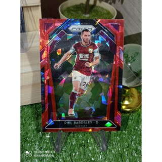 การ์ดนักฟุตบอล 2020/21 Panini Premier League Phil Bardsley Burnley Red Pulsar Prizm #57