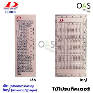 Ruler with periodic and multiplication table ไม้บรรทัด โปรแท็คเตอร์ ตารางธาตุ และ สูตรคูณ