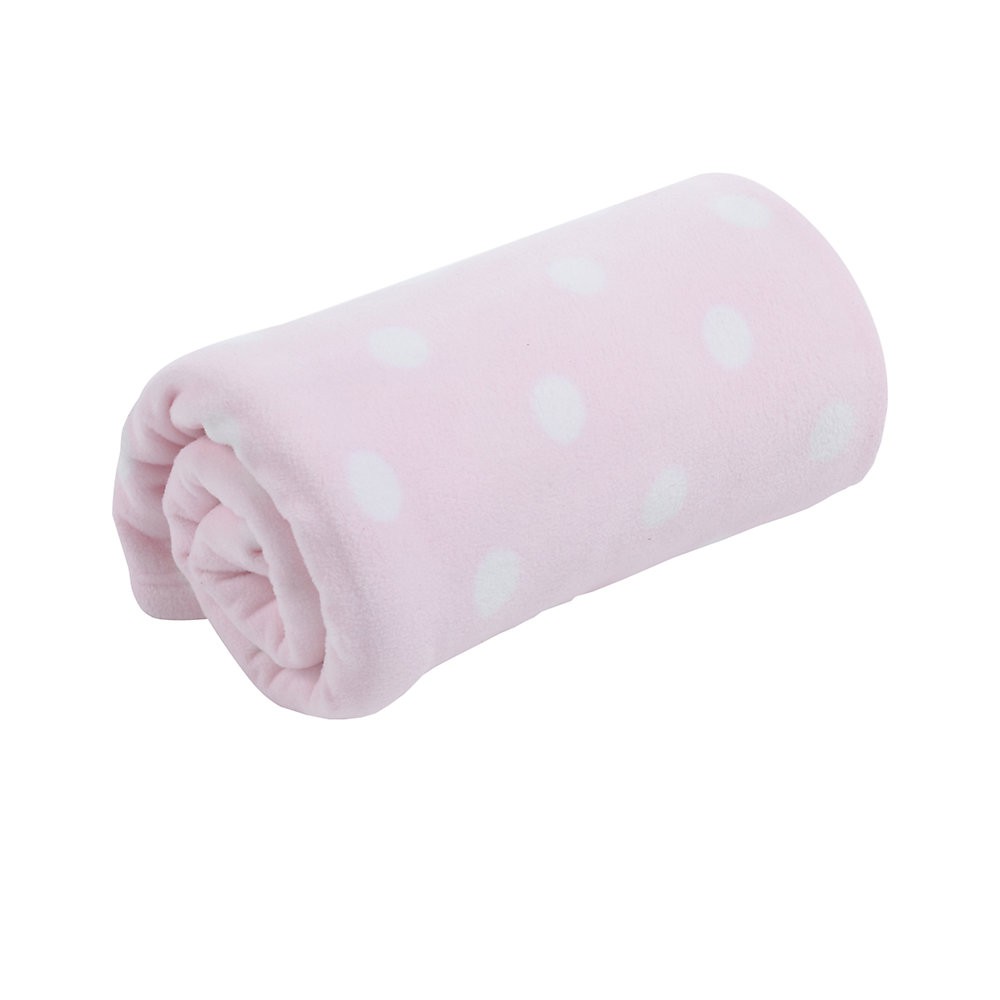 mothercare moses basket or crib fleece blanket pink X3696 ผ้าห่มเด็ก