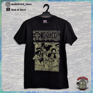 ขายดี เสื้อยืดลําลอง ผ้าฝ้าย 100% แขนสั้น คอกลม พิมพ์ลายอนิเมะ ONE PIECE BROTHERS ขนาดใหญ่ สีดํา สําหรับผู้ชาย พลัสไซซ์