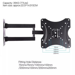 ขาแขวนทีวี ติดผนัง 14 -42 เอียงซ้ายขวา ยืดเข้าออกได้ ก้มเงยได้ รุ่น lx 1442