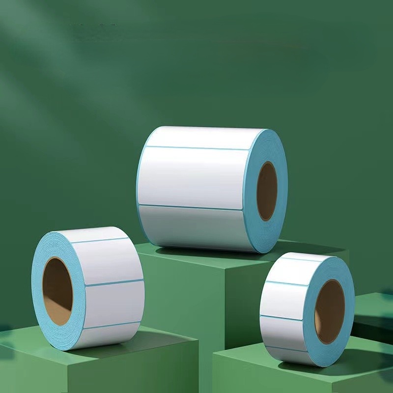 เทอร์มอล สติ๊กเกอร์บาร์โค้ดความร้อน 80*50 70*50 60*40 สติ๊กเกอร์บาร์โค้ดความร้อน Barcode Sticker Labelป้ายสติ๊กเกอร์