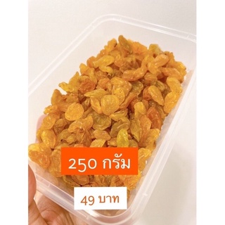 ลูกเกดเหลืองทอง Golden Raisins ไซส์ L เกรด AA 250 กรัม