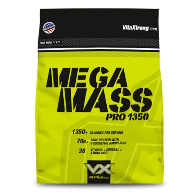 MEGA MASS PRO1350 (สูตรเพิ่มน้ำหนัก) รสช็อโกแล็ค 6LB