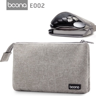 BOONA กระเป๋าจัดระเบียบ ใส่แบตสำรอง สายชาร์จ หูฟัง อุปกรณ์ขนาดเล็ก Power Bank and Smartphone Accessories Bag รุ่น E002