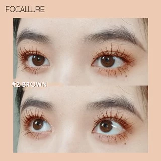 Focallure มาสคาร่า ขนแปรงขนาดเล็ก ยาว 3 มม มาสคาร่าขนตาหนา ธรรมชาติ กันน้ำ ติดทนนาน ไม่หลุดง่าย