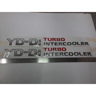 สติ๊กเกอร์แบบดั้งเดิมรถ NISSAN FRONTIER คำว่า YD-Di TURBO INTERCOOLER ติดรถ นิสสัน แต่งรถ sticker เทอร์โบ