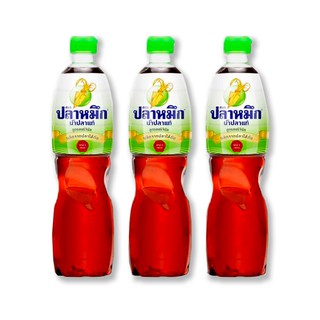 ปลาหมึก น้ำปลา ขวดเพ็ท 700 มลx3 ขวด Squid, fish sauce, pet bottle 700ml x3 bottles