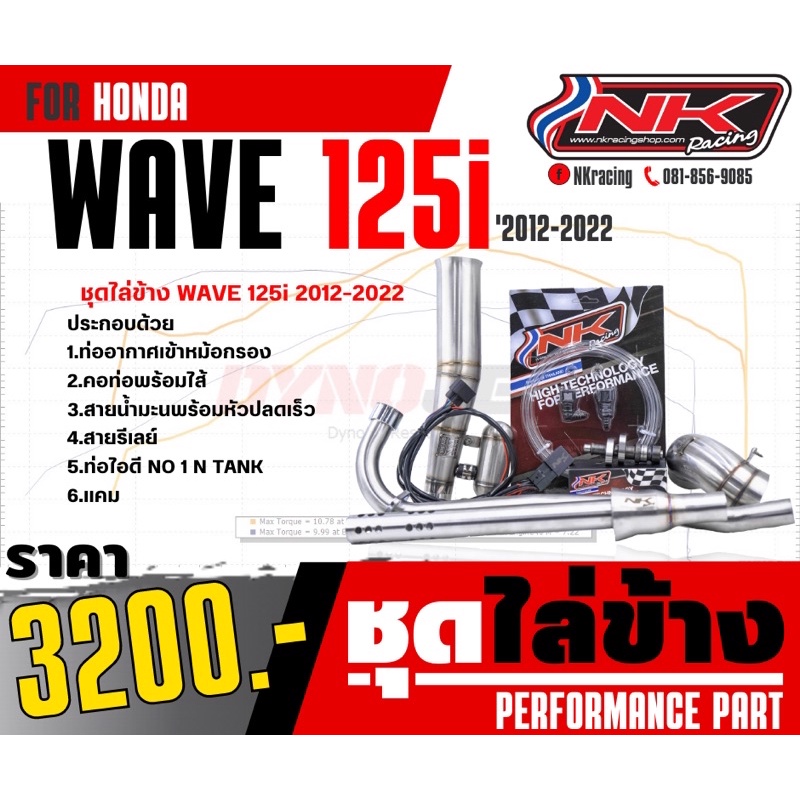 ชุดไล่ข้าง Wave125iNew/Wave125Led 2012-2020 [ST003]