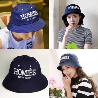 หมวกบักเก็ต_HOMIES สีกรม Bucket