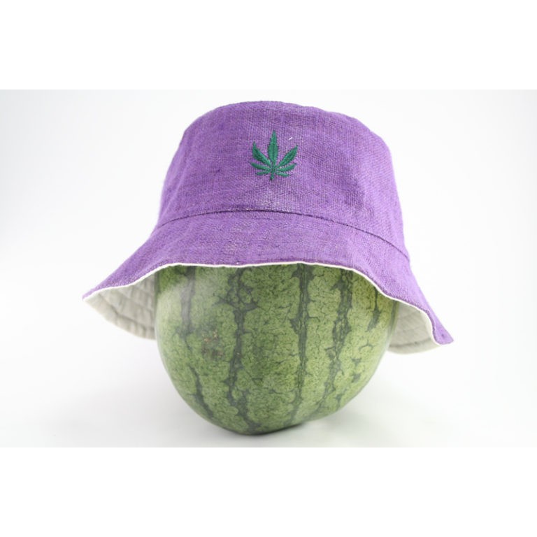 สินค้าราสต้า Bucket Hat Violet หมวกทรงบ็อบ﻿ผลิตจากใยธรรมชาติ RASTA BOB HAT สีม่วง