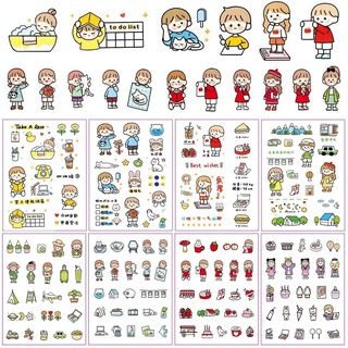 Cute Cartoon Sticker Decoration Sticker Diary Sticker aesthetic stickers kawaii Stationery