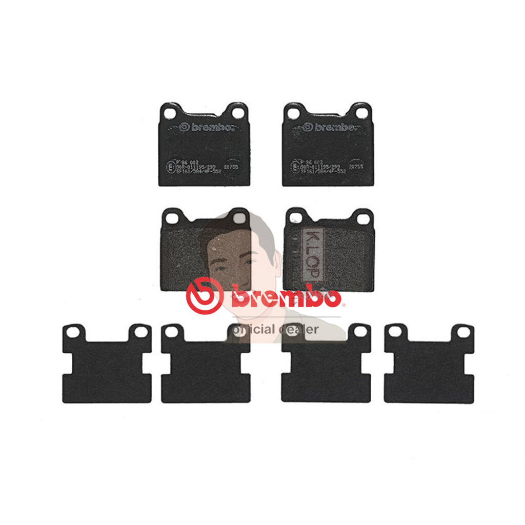 P86 002B ผ้าเบรก-R-แท้ BREMBO รุ่น Black : VOLVO 740 760 850 940 S/V70 S90 2.0,2.3,2.4 ปี83-92 " เครอป อะไหล่ยนต์"