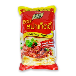 โปรโมชัน! เพียวฟู้ดส์ ซอสสปาเกตตี้ 1100 กรัม Purefoods Spaghetti Sauce 1100 g