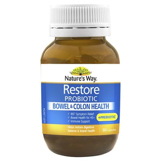 Natures Way Restore Bowel &amp; Colon Health Probiotic 30 Capsules